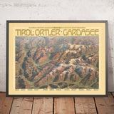 Tiroler Reiseposter: Ortler und Gardasee von der Österreichischen Südbahn & den Österreichischen Staatsbahnen, 1908 