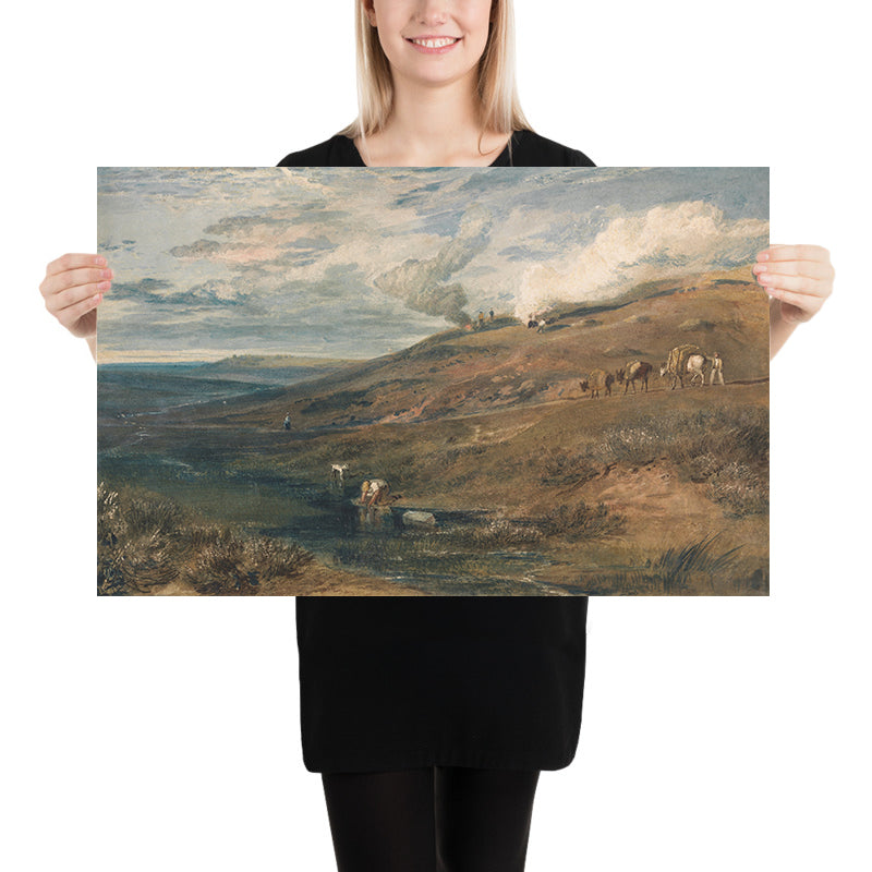 Dartmoor: La sorgente del Tamar e del Torridge di Turner, 1813 