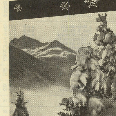 Old Ski Resort Map of Davos, 1959: Weissfluhjoch, Jakobshorn, Schatzalp, Klosters, Davos Platz