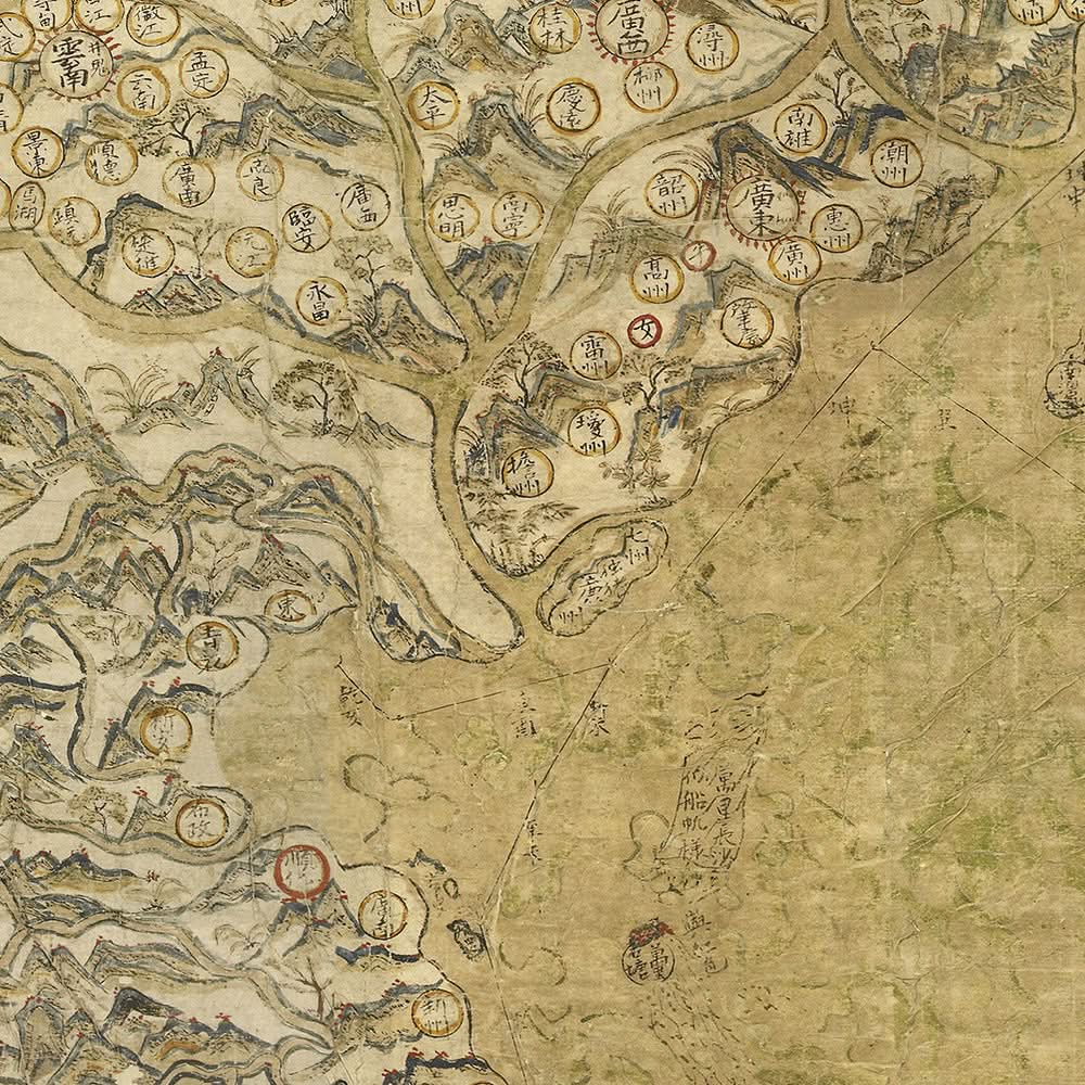 Selden's Rare Old Map of China & Asia, 1653: Trade Routes, South China Sea, Illustrations