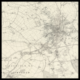 Mapa antiguo personalizado de Mansfield 