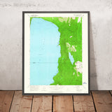 Old Map of Lake Tahoe, Nevada, 1955 by USGS – Marlette Lake, Incline Village & Mount Rose
