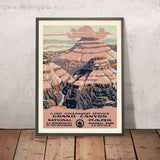 Grand Canyon National Park Travel Poster by Chester Don Powell, 1938