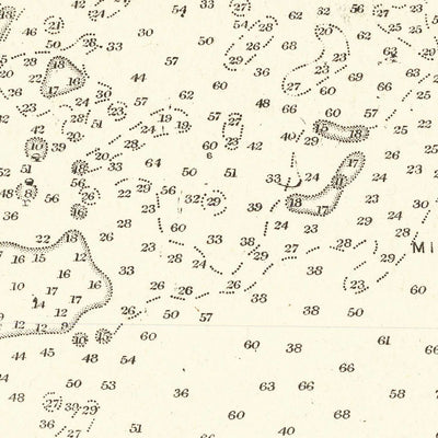 Ancienne carte nautique des îles Bermudes, 1894 : Hamilton, Castle Harbour, The Narrows.