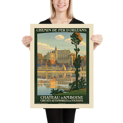 Loire Valley Travel Poster: Château d’Amboise by Constant Duval, 1922