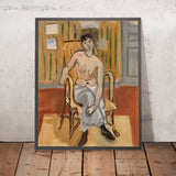 Nudo seduto in una stanza abbronzata (Seated Nude in a Tan Room) di Henri Matisse, 1918 