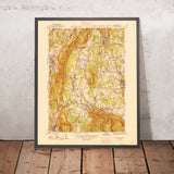 Old Map of Stockbridge, Massachusetts by USGS, 1948 – Lenox, Great Barrington & Housatonic River