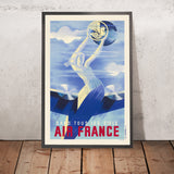 Air France Travel Poster: Dans tous les ciels, by Roger de Valerio, 1935