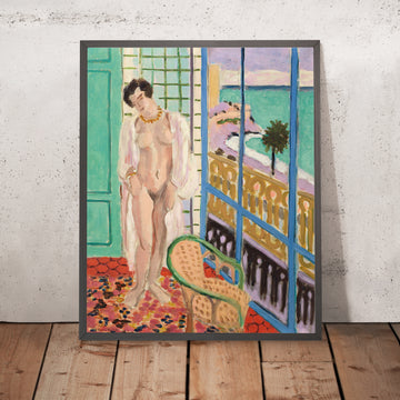 Una imagen enmarcada de Nu à la fenêtre (Desnudo junto a la ventana) de Henri Matisse, 1929