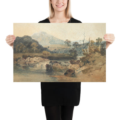 Snowdon from Beddgelert by Turner, 1798
