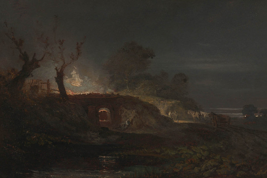 Limekiln at Coalbrookdale by Turner, 1797