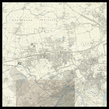 Eine alte Ordnance-Survey-Karte des London Borough of Ealing