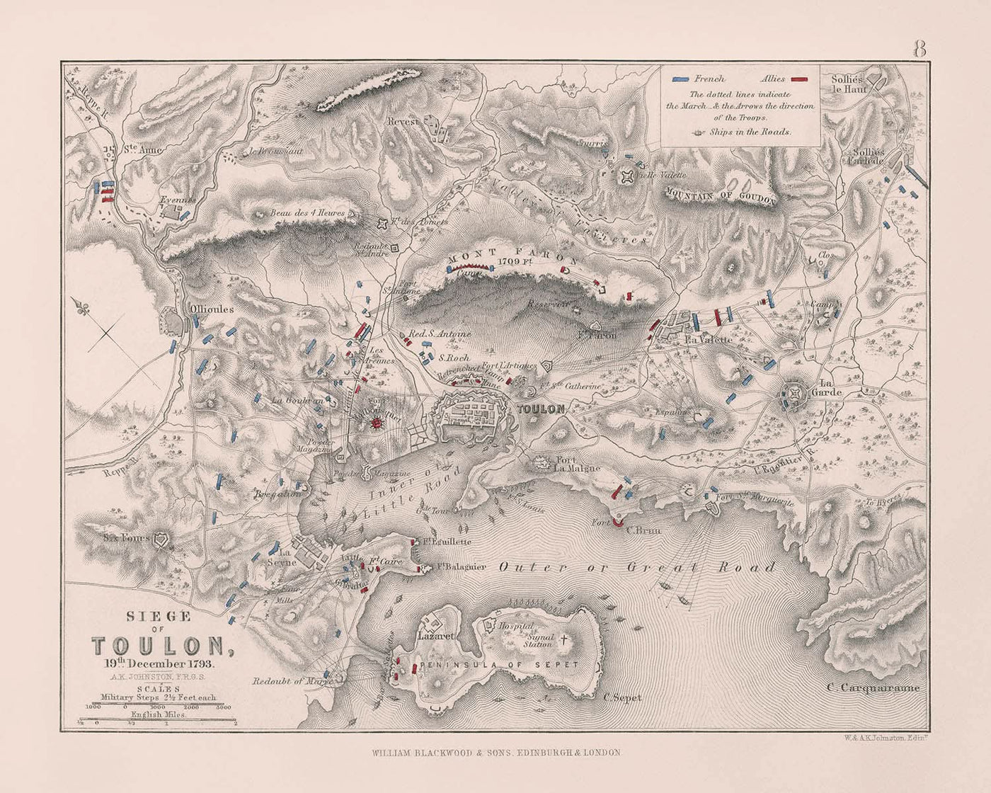 Siège de Toulon, 19 décembre 1793 par AK Johnston, 1793