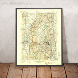 Old Map of Farmington, Connecticut by USGS, 1946 – New Britain & West Farmington
