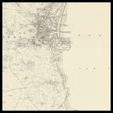 Mapa antiguo personalizado de Paignton 