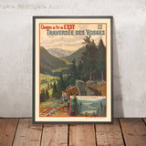 Vosges Travel Poster: Traversée des Vosges by Georges Daubner, 1908