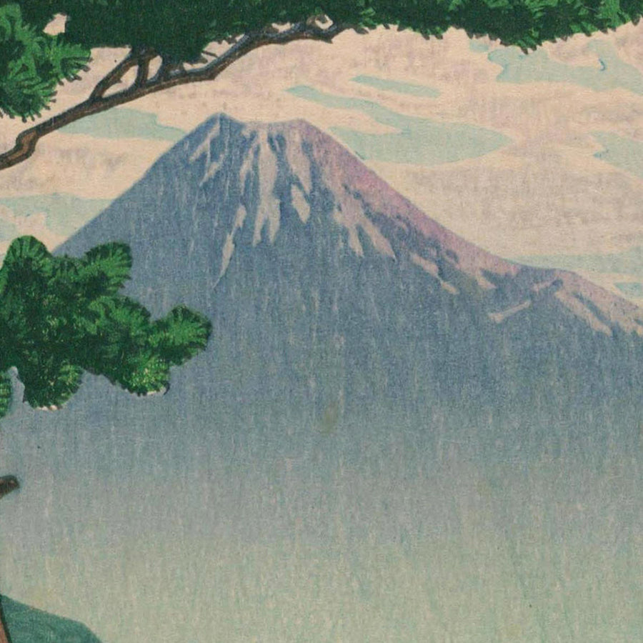 Pini alla spiaggia di Miho di Hasui Kawase, 1935 