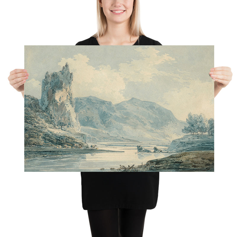 Ilam Rock, Dovedale, Derbyshire di Turner, 1802 