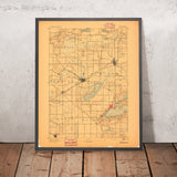 Old Map of Lake Delavan, Wisconsin by USGS, 1893 – Delavan, Lake Geneva & Whitewater
