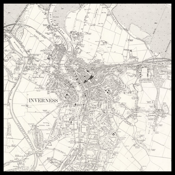 An old Ordnance Survey map of Inverness