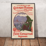 Clermont-Ferrand Reiseplakat: La Foire-Exposition régionale von Maurice Busset, 1923 
