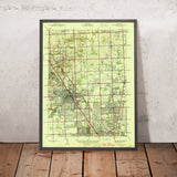 Old Map of Birmingham, Michigan by USGS, 1945 – Royal Oak, Troy & Woodward Avenue