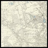 Mappa antica personalizzata di Muswell Hill 