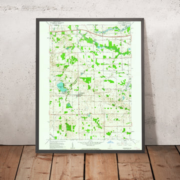 Old Map of Shipshewana, Indiana by USGS, 1961 – Newbury & Lake Shipshewana