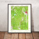 Old Map of Keene, New Hampshire by USGS, 1966 – Swanzey, Spofford Lake & Mount Monadnock