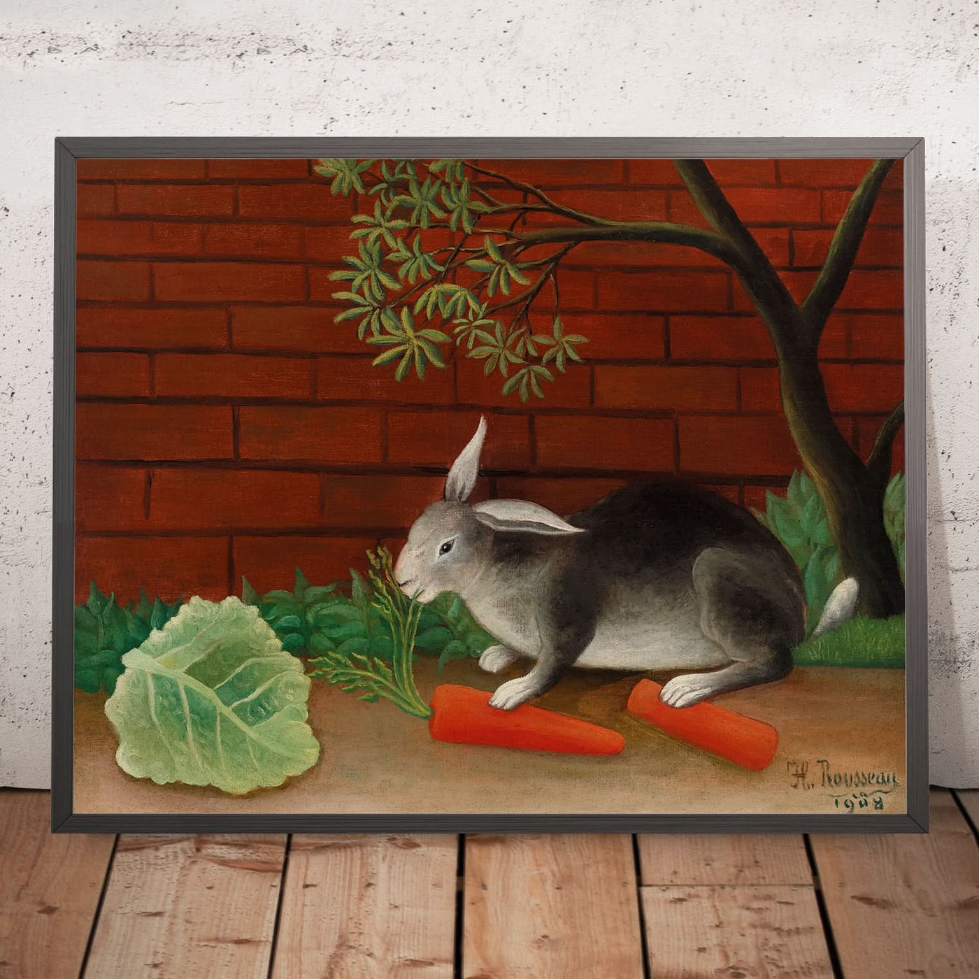 Die Mahlzeit des Hasen (Le Repas du lapin) von Henri Rousseau, 1909 