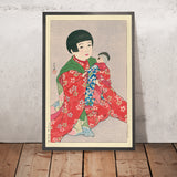 Niña con muñeca de Hasui Kawase, 1935 