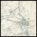 Mapa antiguo personalizado de Dartford 