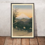 El Monte Fuji desde Yuimachi en Suruga por Hasui Kawase, 1935 