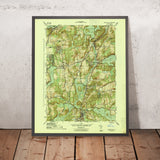 Old Map of Katonah, New York by USGS, 1944 – Croton Falls, Lake Carmel & Croton Reservoir