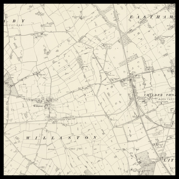 An old Ordnance Survey map of Ellesmere Port