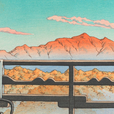 Morning at the Arayu Spa Hotel in Shiobara by Hasui Kawase, 1935