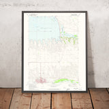 Old Map of Ogallala, Nebraska by USGS, 1971 – Lake McConaughy & North Platte River