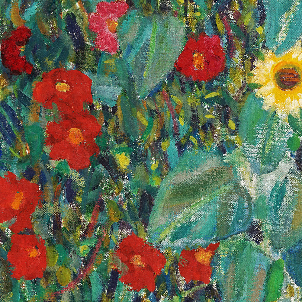 Farm Garden with Sunflowers by Gustav Klimt, 1907