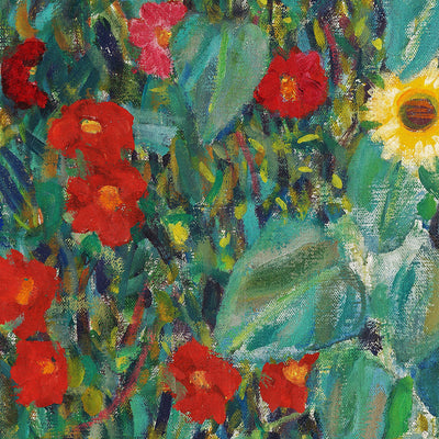 Farm Garden with Sunflowers by Gustav Klimt, 1907
