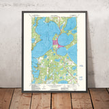 Old Map of Gull Lake, Minnesota by USGS, 1973 – Nisswa, North Long Lake & Round Lake