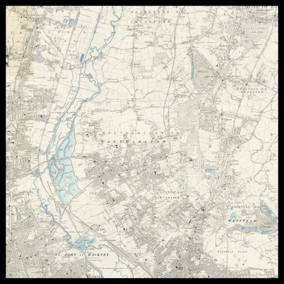 An old Ordnance Survey map of Borough of Waltham Forest