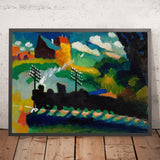 Railway near Murnau by Wassily Kandinsky, 1909