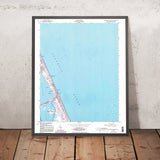 Old Map of Nags Head, North Carolina by USGS, 1953 – Outer Banks, Roanoke Sound & Wright Brothers Memorial