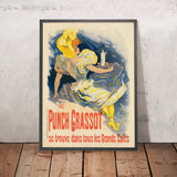 Punch Grassot Vintage Drinks Advertising Poster by Jules Chéret, 1896