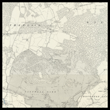 Mapa antiguo personalizado de Ashford 