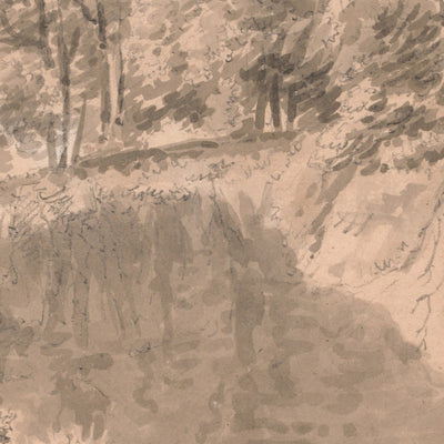 Man with Horse and Cart Entering a Quarry by Turner, 1797