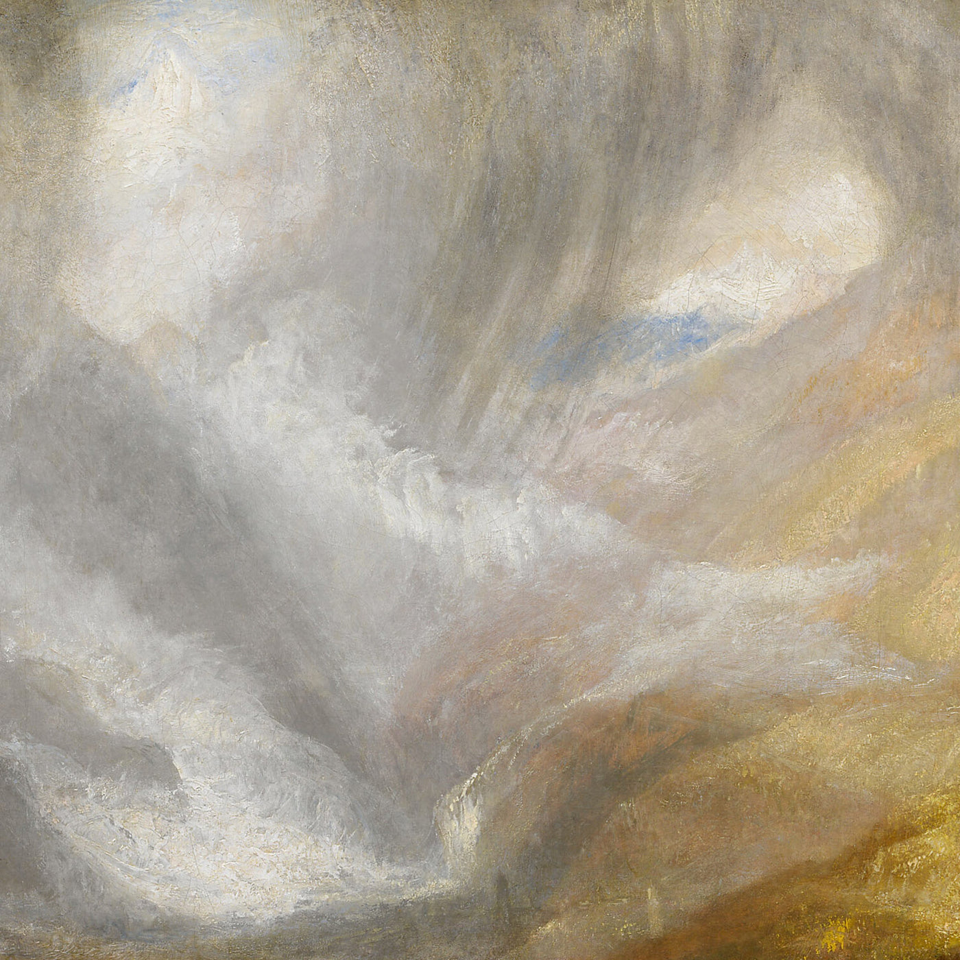 Vallée d'Aoste : Tempête de neige, avalanche et orage par Turner, 1836 