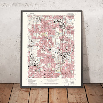 Map of Glen Ellyn, Illinois by USGS, 1993 – Lombard, Carol Stream & Addison