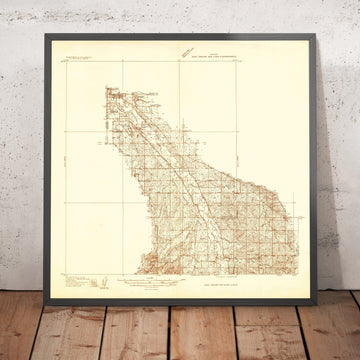 Old Map of Denver, Colorado by USGS, 1935 – Aurora, South Platte River & Cherry Creek