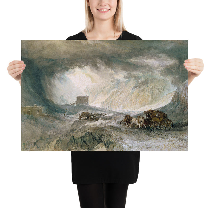 Tempesta di neve, Mont Cenis di Turner, 1820 